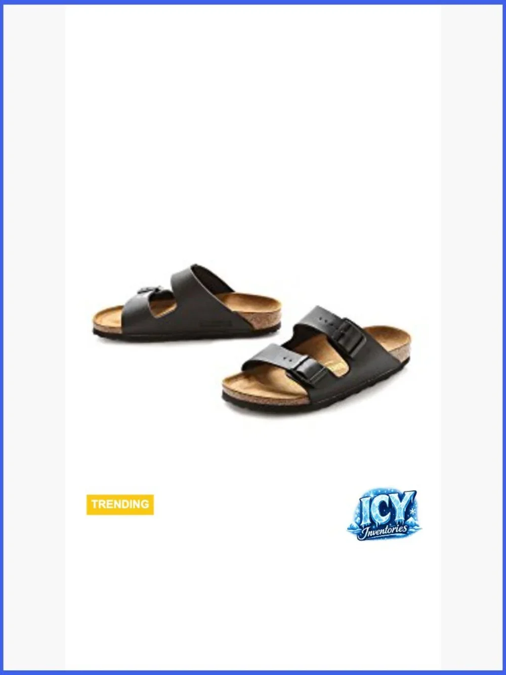 Vegan Sandals with Original Cork Footbed, Adjustable Straps